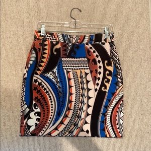 Paisley pull on skirt